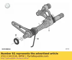 Here you can order the adjusting washer - 10x16x0,5       from BMW, with part number 23111341534: