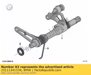 bmw 23111341534 adjusting washer - 10x16x0,5 - Bottom side