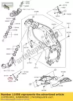 110561961, Kawasaki, soporte, carenado, lh zx636edf kawasaki  zx 600 636 2013 2014 2015 2016 2017 2018, Nuevo