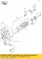 920450126, Kawasaki, Lagerkogel, 17x35x10 klx125ca kawasaki  d tracker 125 140 150 2010 2011 2012 2016 2017 2018 2019 2020 2021, Nieuw