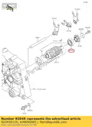 Here you can order the bearing-ball,17x35x10 klx125ca from Kawasaki, with part number 920450126: