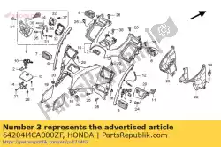 Qui puoi ordinare stampaggio, r. Rivestimento del cappuccio * nh da Honda , con numero parte 64204MCA000ZF: