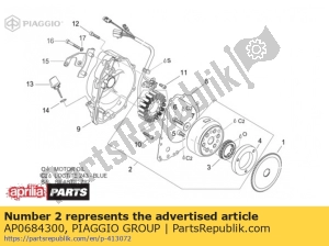 aprilia AP0684300 unité d'allumage + embrayage à cames - La partie au fond