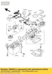 kawasaki 260301640 harness,main zx400-l9 - Bottom side