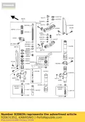 Ici, vous pouvez commander le jet-main, # 108 kx125-f1 auprès de Kawasaki , avec le numéro de pièce 920631352: