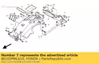 80105MBL610, Honda, fender comp., rr. (b) honda nt 650 1998, New