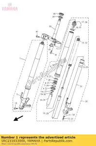 yamaha 1RC231033000 fourche avant (droite) - La partie au fond