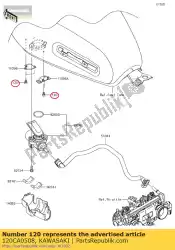 boutmof, 5x8 gemeenschappelijk van Kawasaki, met onderdeel nummer 120CA0508, bestel je hier online: