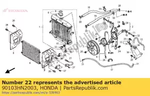 Honda 90103HN2003 rubinetto a vite, rad. - Il fondo