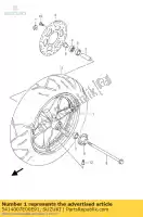 5414007E00E91, Suzuki, wiel voorzijde suzuki uh burgman  uh125 uh200 125 200 , Nieuw