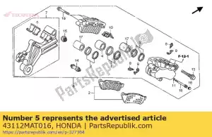 Honda 43112MAT016 retenue, support - La partie au fond