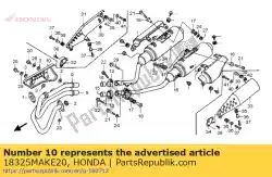 Aquí puede pedir protector, ex. Tubo de Honda , con el número de pieza 18325MAKE20: