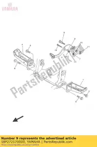 yamaha 18P272170000 tornillo - Lado inferior