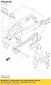 Suzuki 0912605009 schroef, 5x8 - Onderkant