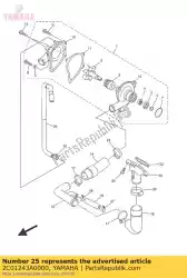 Qui puoi ordinare tubo flessibile 1 da Yamaha , con numero parte 2C01243A0000: