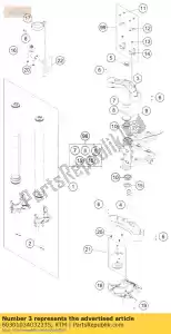 ktm 6030103403233S top triple clamp - Bottom side