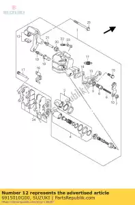 suzuki 6915010G00 bracket - Bottom side