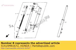 honda 51414MR1672 bush,guide - Bottom side