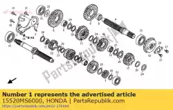 Here you can order the pipe comp., oil feed from Honda, with part number 15520MS6000: