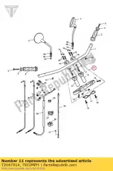 Ici, vous pouvez commander le assemblage de joug auprès de Triumph , avec le numéro de pièce T2047014: