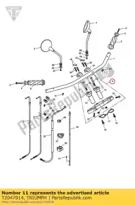 triumph T2047014 conjunto de garfo - Lado inferior