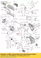 110611312, Kawasaki, 01 gasket,chamber kawasaki  1000 2020, New