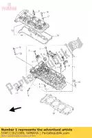 5JW111021000, Yamaha, cylinder head assy yamaha fjr 1300 2001 2002 2003 2004 2005 2006 2007 2008 2009 2010 2011, New