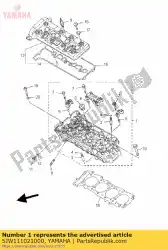 Aquí puede pedir conjunto de culata de Yamaha , con el número de pieza 5JW111021000: