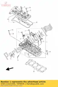 yamaha 5JW111021000 conjunto de culata - Lado inferior