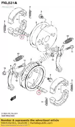 Here you can order the cam,fr. Brake from Suzuki, with part number 5444102301: