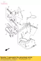 2BS262820000, Yamaha, capuchon, poignée sous yamaha  xt 1200 2014 2015 2017 2019 2020 2021, Nouveau