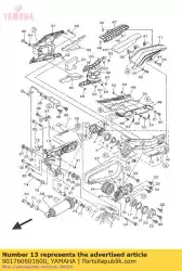 Tutaj możesz zamówić orzech, korona od Yamaha , z numerem części 901760601600: