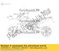 2H000915, Piaggio Group, conduit d'air droit. décalque gilera rcr rcr 50 smt zapabb01 50 2013 2016 2017, Nouveau