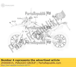 Aquí puede pedir rh conducto de aire. Etiqueta de Piaggio Group , con el número de pieza 2H000915: