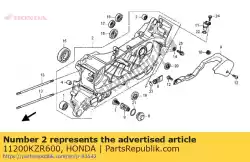 Aquí puede pedir cárter comp., l. De Honda , con el número de pieza 11200KZR600: