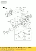 140551147, Kawasaki, case-versnelling kawasaki w  a c cafe style special edition final ej800 w650 w800 650 800 , Nieuw