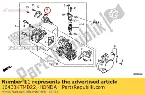 honda 16430KTMD22 conjunto de válvulas, controle de ar ocioso - Lado inferior