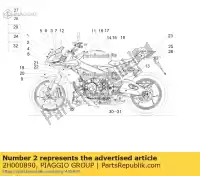 2H000890, Piaggio Group, decalcomania 