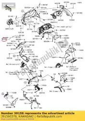 Tutaj możesz zamówić pad, os? Ona górna, cnt, lewa zg1400a od Kawasaki , z numerem części 391560378: