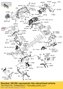 kawasaki 391560378 pad, os?ona górna, cnt, lewa zg1400a - Dół