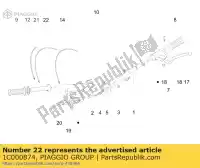 1C000874, Piaggio Group, gasklep sluitende transmissie piaggio liberty 125 150 2014, Nieuw