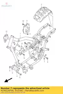 Suzuki 4199226F00 p?yta, eng mtg, r - Dół