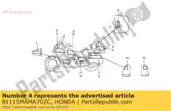 Here you can order the no description available at the moment from Honda, with part number 81115MAMA70ZC: