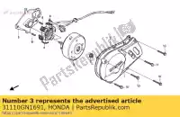 31110GN1691, Honda, volant d'inertie (cd honda xr  r xr80r 80 , Nouveau