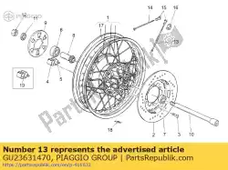Ici, vous pouvez commander le parlait longtemps auprès de Piaggio Group , avec le numéro de pièce GU23631470: