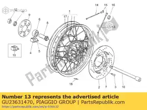 Piaggio Group GU23631470 parlait longtemps - La partie au fond