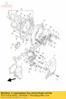 5EA154263000, Yamaha, cubierta, bomba de aceite 2 yamaha xjr 1300 2011 2015 2016, Nuevo