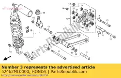 Qui puoi ordinare collare, biella pi da Honda , con numero parte 52462ML0000: