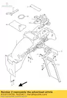 6319119C00, Suzuki, cojín, rr fend suzuki gsx  f fu fu2 gsxr gsx600fuu2 gsx600f 600 , Nuevo