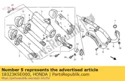 Tutaj możesz zamówić ochraniacz, np. Rura od Honda , z numerem części 18323KSE000: